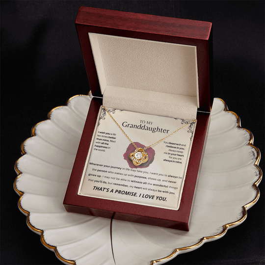 To My Granddaughter - Love Knot Gift Set - SSGD23V2 Jewelry ShineOn Fulfillment