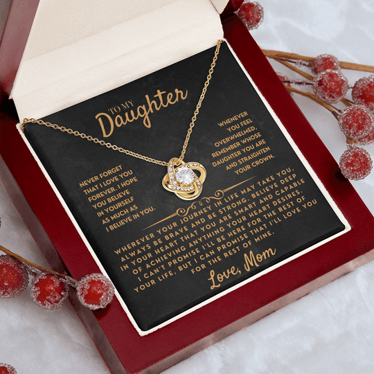 [ALMOST SOLD OUT] To My Daughter - Love Mom - Beautiful Gift Set - SS46DV17 Jewelry ShineOn Fulfillment
