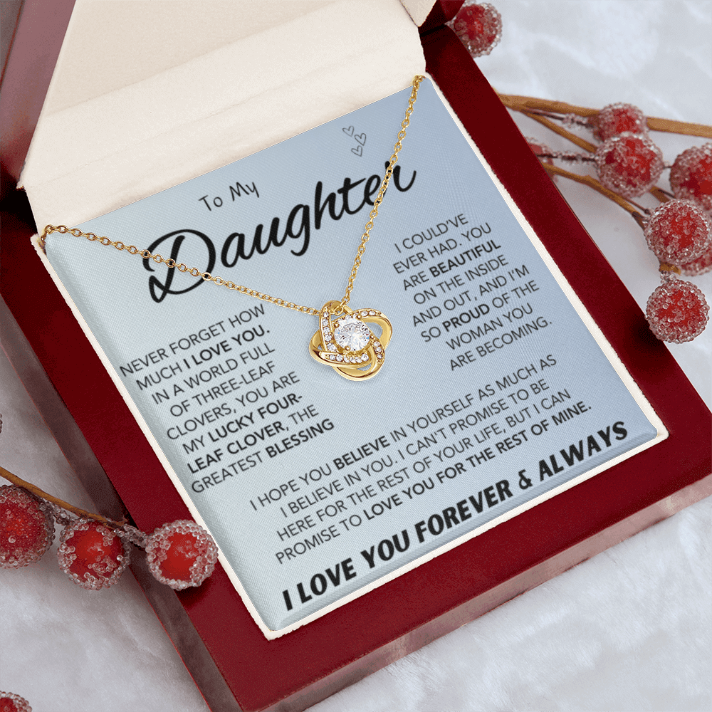 To My Daughter Necklace – Meaningful Gift for Daughter - IV56D