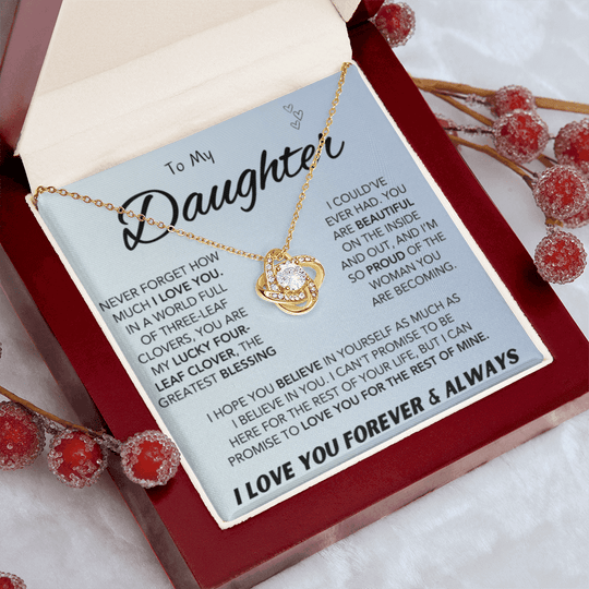 To My Daughter Necklace – Meaningful Gift for Daughter - IV56D