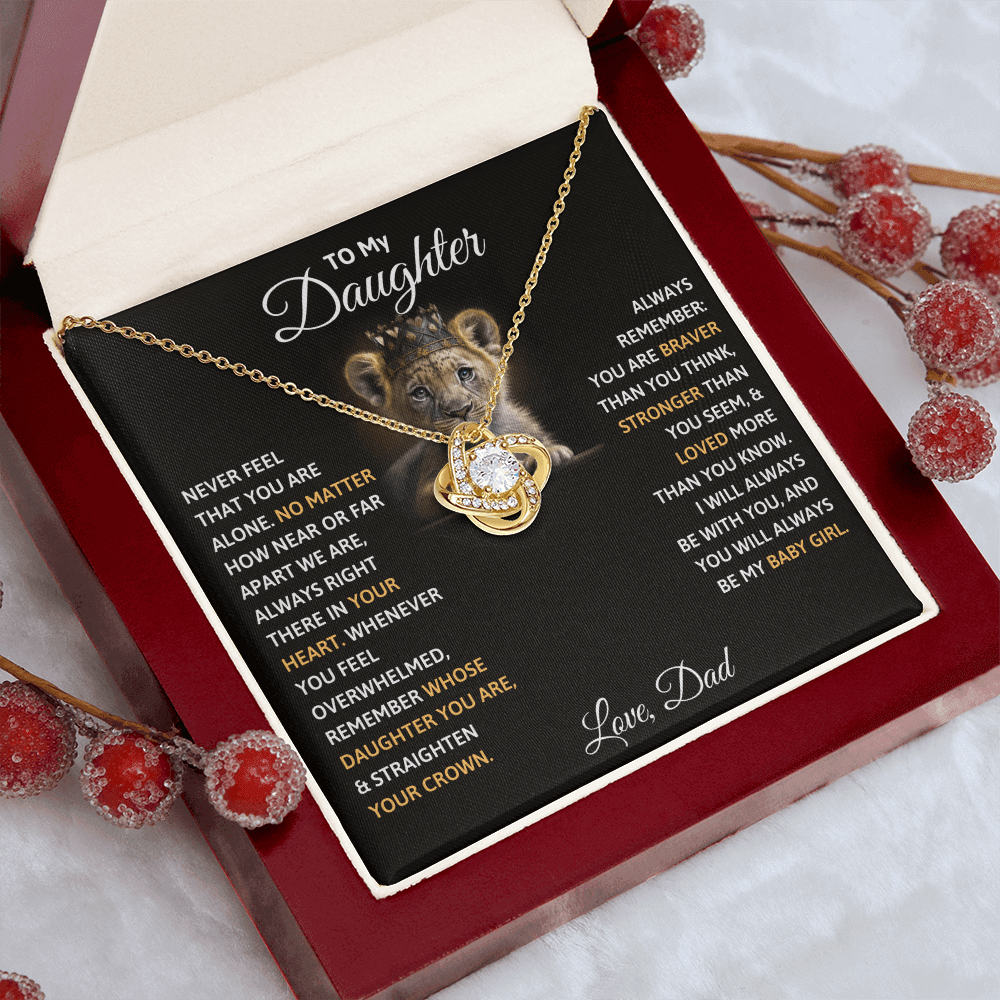 To My Daughter Necklace - Beautiful Gift Set - IV452 [ALMOST SOLD OUT]