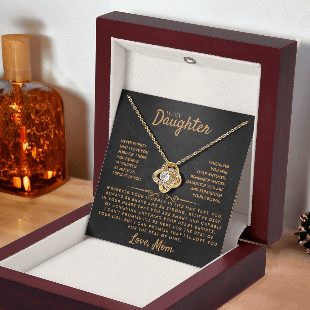 [ALMOST SOLD OUT] To My Daughter - Love Mom - Beautiful Gift Set - SS46DV17 Jewelry ShineOn Fulfillment