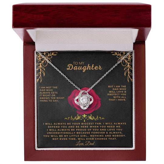 To My Daughter - Love Dad - Beautiful Gift Set - SS461V16 Jewelry ShineOn Fulfillment 14K White Gold Finish Luxury Box