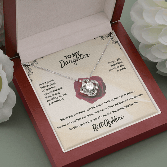 To My Daughter - Rest Of Mine - Beautiful Gift Set - SSD30V1 Jewelry ShineOn Fulfillment