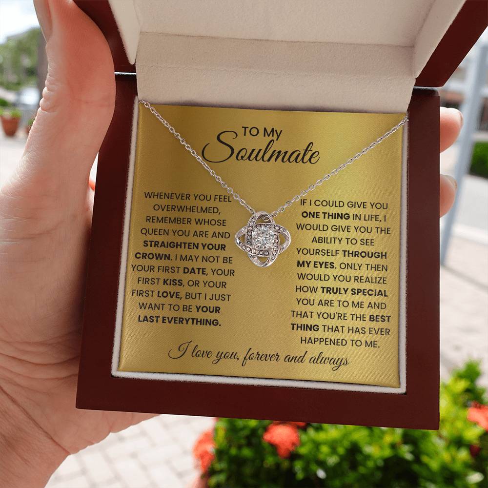 To My Soulmate - Beautiful Gift Set - SSSM2 Jewelry ShineOn Fulfillment 14K White Gold Finish Luxury Box