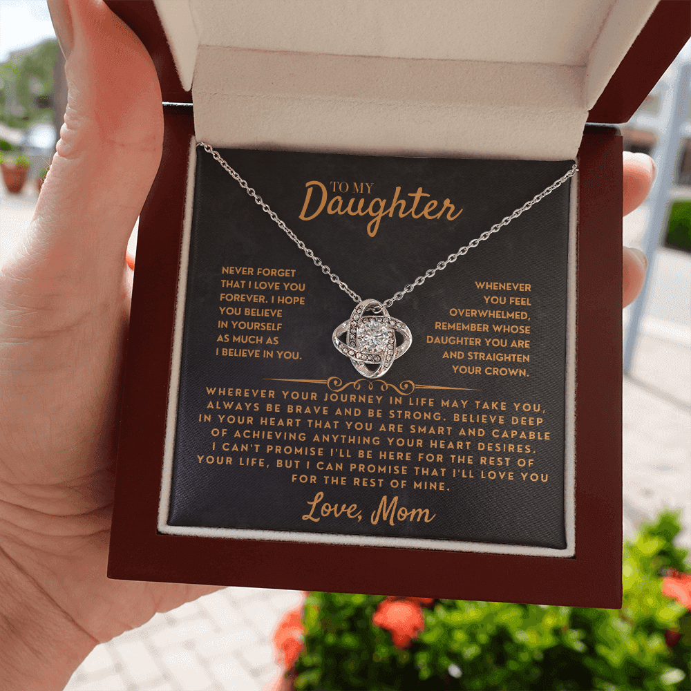 [ALMOST SOLD OUT] To My Daughter - Love Mom - Beautiful Gift Set - SS46DV17 Jewelry ShineOn Fulfillment