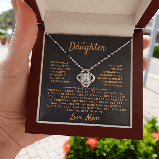 [ALMOST SOLD OUT] To My Daughter - Love Mom - Beautiful Gift Set - SS46DV17 Jewelry ShineOn Fulfillment
