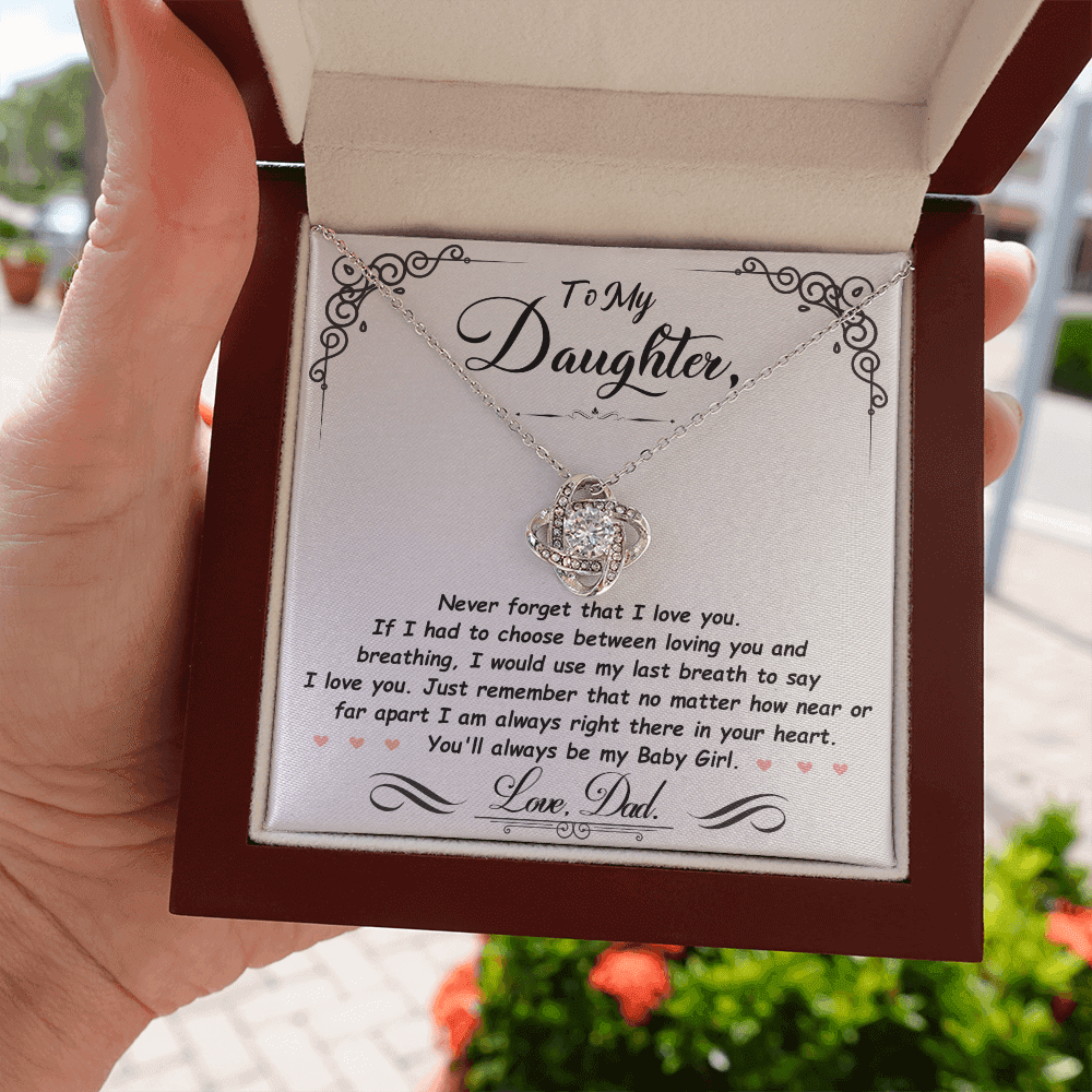 To My Daughter - Last Breath - Beautiful Gift Set - SSD31 Jewelry ShineOn Fulfillment