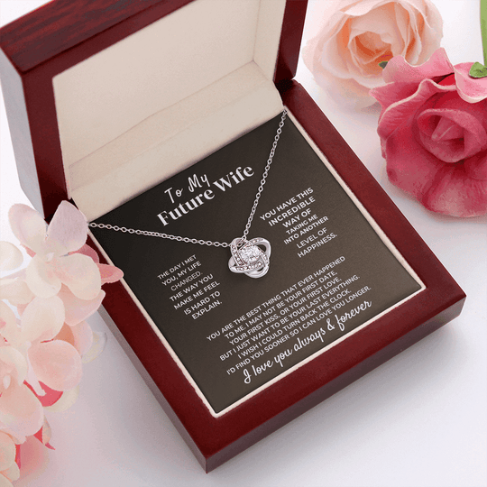 To My Beautiful Future Wife - Love Knot Gift Set - SS50V3 Jewelry ShineOn Fulfillment