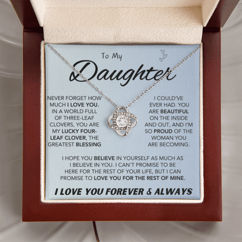 To My Daughter Necklace – Meaningful Gift for Daughter - IV56D