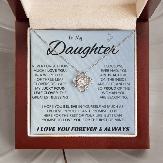 To My Daughter Necklace – Meaningful Gift for Daughter - IV56D
