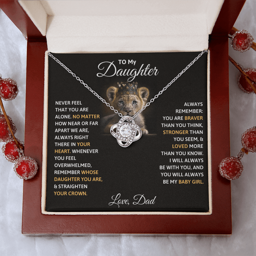 To My Daughter Necklace - Beautiful Gift Set - IV452 [ALMOST SOLD OUT]