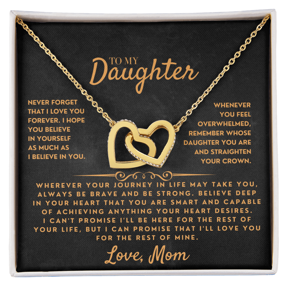 To My Daughter - Beautiful Gift Set - SSVD17V2 Jewelry ShineOn Fulfillment 18K Yellow Gold Finish Standard Box