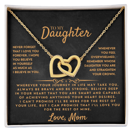 To My Daughter - Beautiful Gift Set - SSVD17V2 Jewelry ShineOn Fulfillment 18K Yellow Gold Finish Standard Box