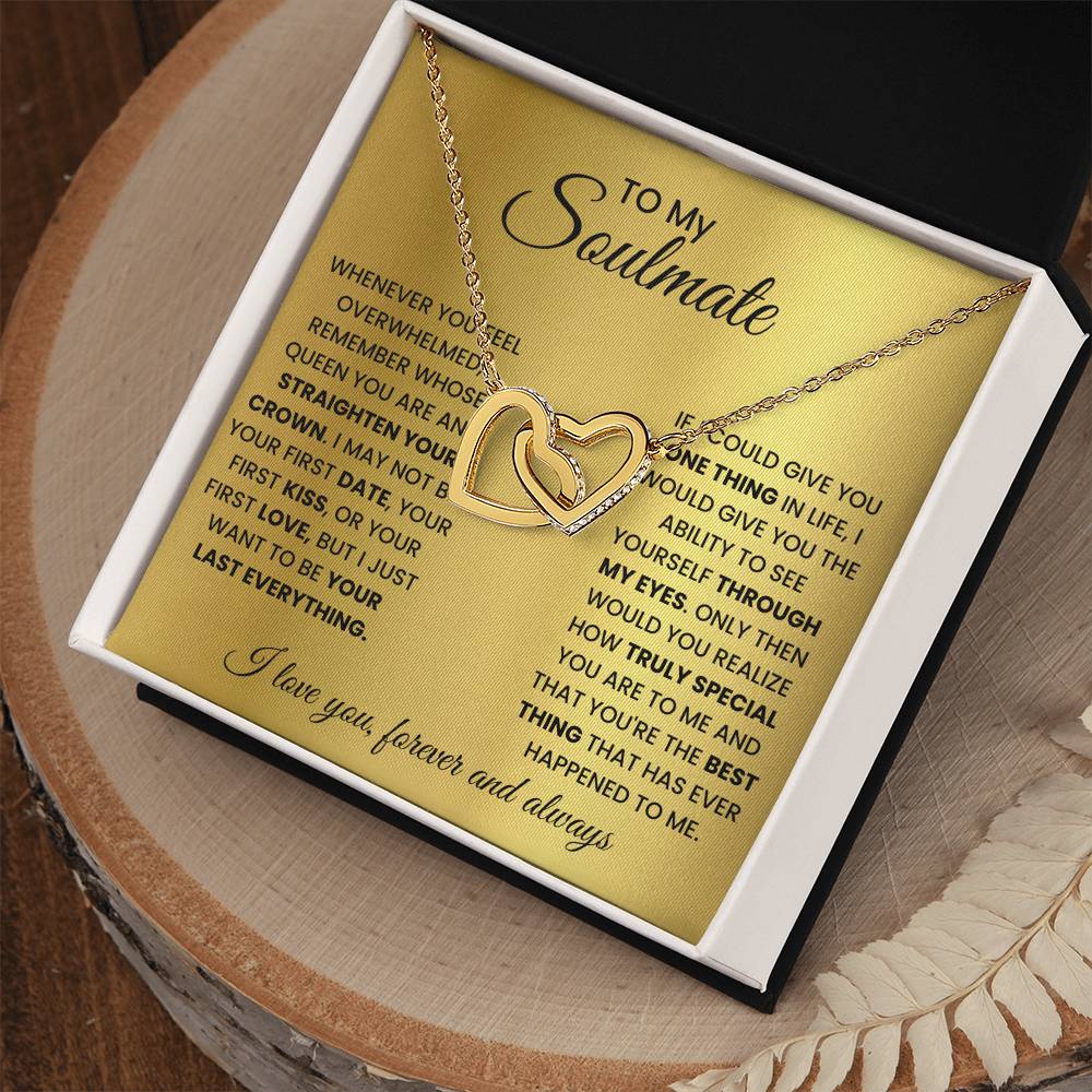 To My Soulmate - Intertwined Hearts Beautiful Gift Set - SSM2 Jewelry ShineOn Fulfillment