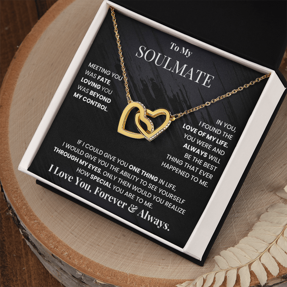 To My Soulmate - Intertwined Hearts Beautiful Gift Set - SSM3 Jewelry ShineOn Fulfillment