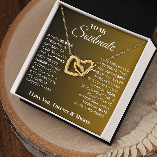 To My Soulmate - Intertwined Hearts Beautiful Gift Set - SSS5V1 Jewelry ShineOn Fulfillment