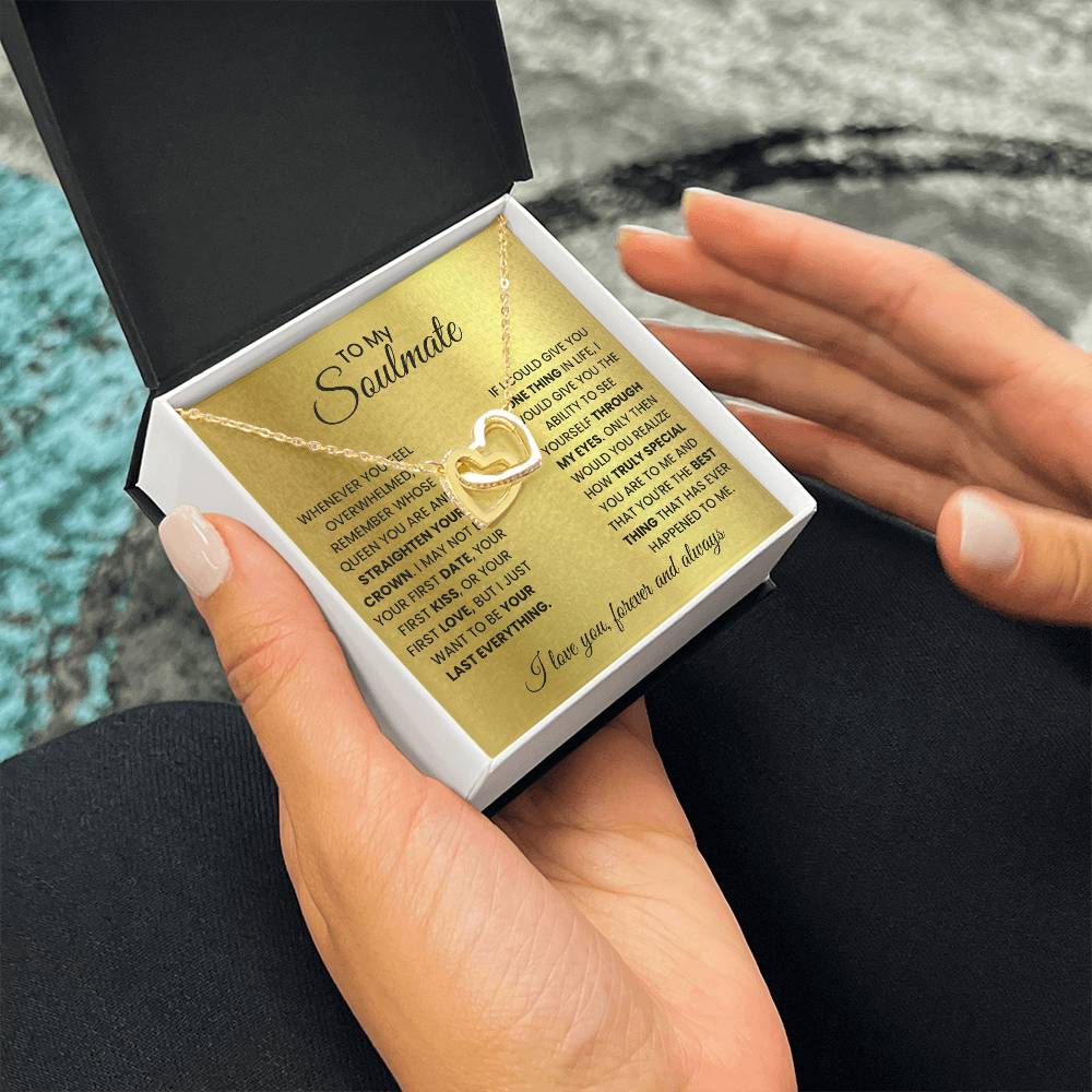 To My Soulmate - Intertwined Hearts Beautiful Gift Set - SSM2 Jewelry ShineOn Fulfillment