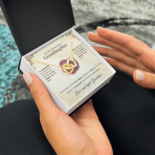 To My Granddaughter: Graduation Hearts Keepsake