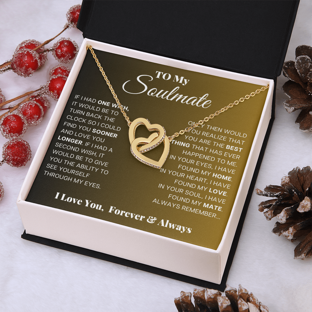 To My Soulmate - Intertwined Hearts Beautiful Gift Set - SSS5V1 Jewelry ShineOn Fulfillment