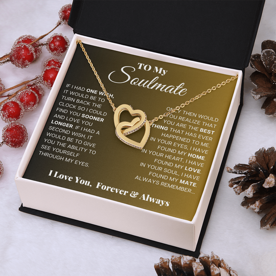 To My Soulmate - Intertwined Hearts Beautiful Gift Set - SSS5V1 Jewelry ShineOn Fulfillment