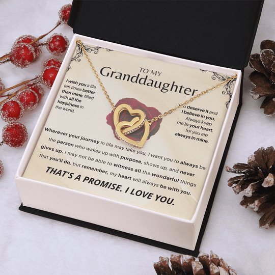 To My Granddaughter - Personalized Beautiful Gift Set - SSGD23 Jewelry ShineOn Fulfillment