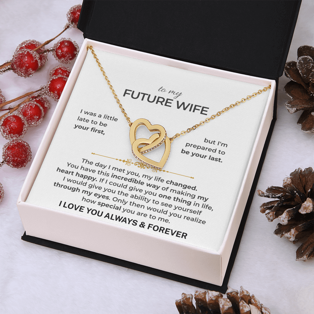 To My Future Wife - Intertwined Hearts Gift Set - SS503V12 Jewelry ShineOn Fulfillment