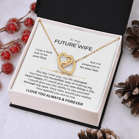To My Future Wife - Intertwined Hearts Gift Set - SS503V12 Jewelry ShineOn Fulfillment