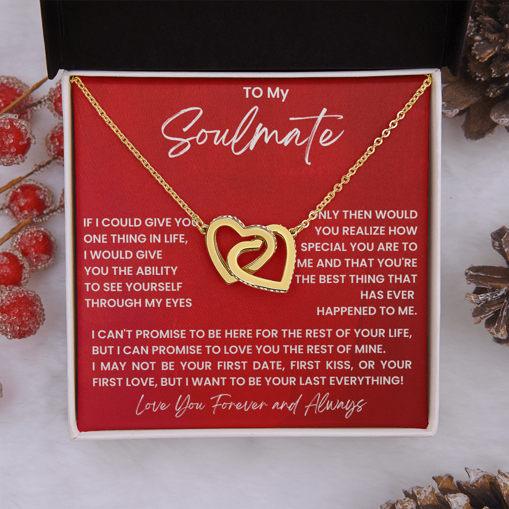 To My Soulmate - Intertwined Hearts Beautiful Gift Set - SSS4V1 Jewelry ShineOn Fulfillment