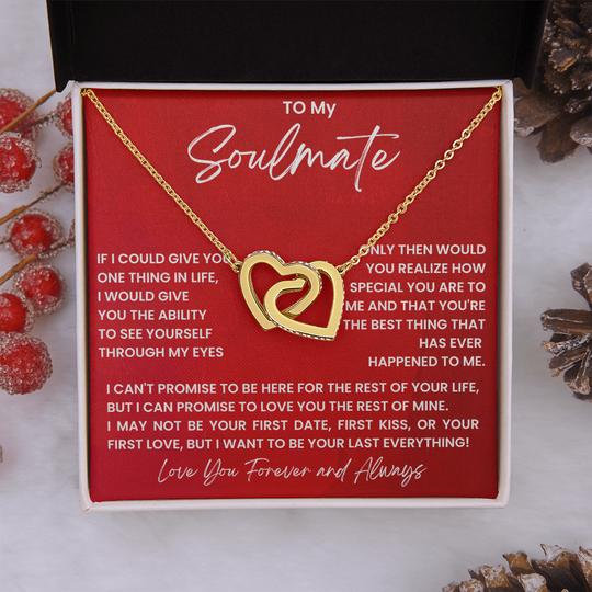 To My Soulmate - Intertwined Hearts Beautiful Gift Set - SSS4V1 Jewelry ShineOn Fulfillment