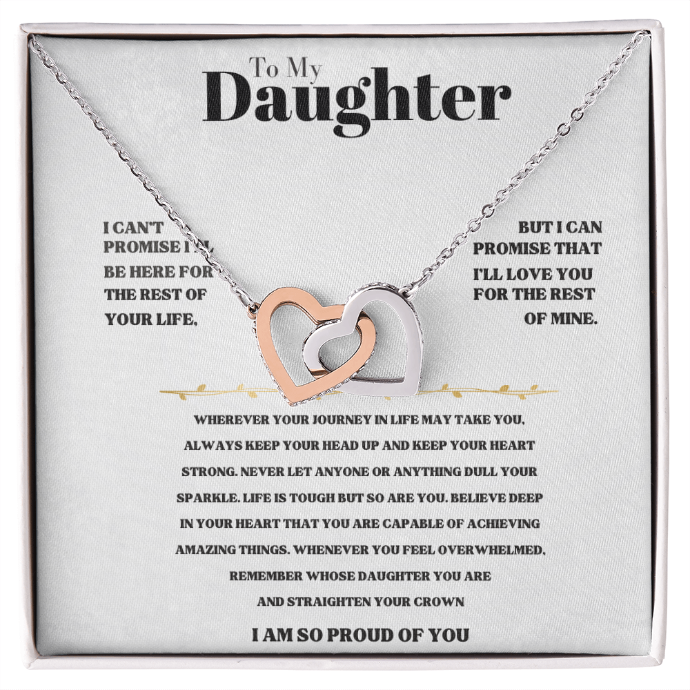 To My Daughter - Beautiful Gift Set - SS176 Jewelry ShineOn Fulfillment 14k White Gold Finish Standard Box