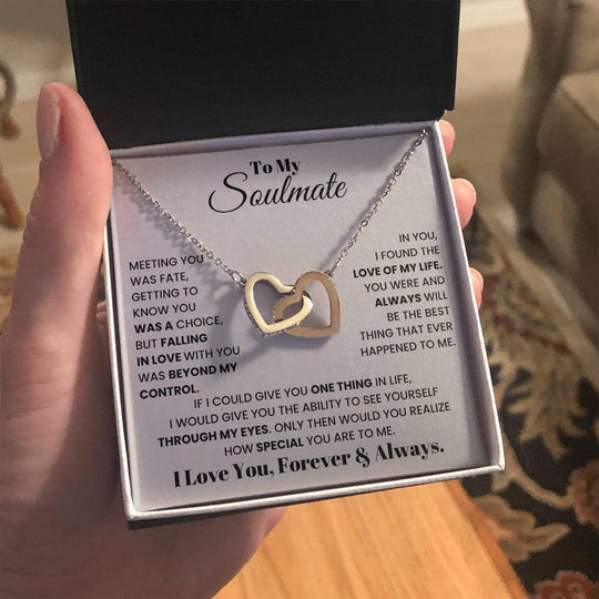 To My Soulmate - Intertwined Hearts Gift Set - SSM1 Jewelry ShineOn Fulfillment