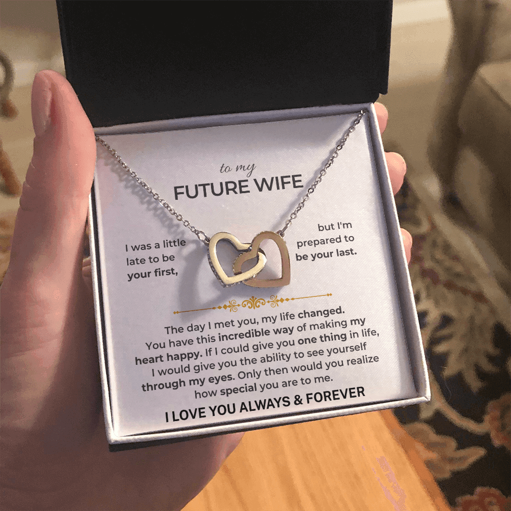 To My Future Wife - Intertwined Hearts Gift Set - SS503V12 Jewelry ShineOn Fulfillment