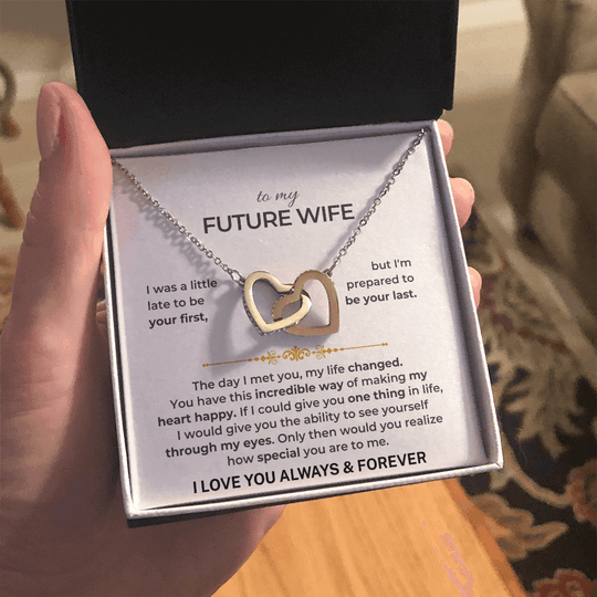 To My Future Wife - Intertwined Hearts Gift Set - SS503V12 Jewelry ShineOn Fulfillment