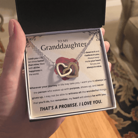 To My Granddaughter - Personalized Beautiful Gift Set - SSGD23 Jewelry ShineOn Fulfillment