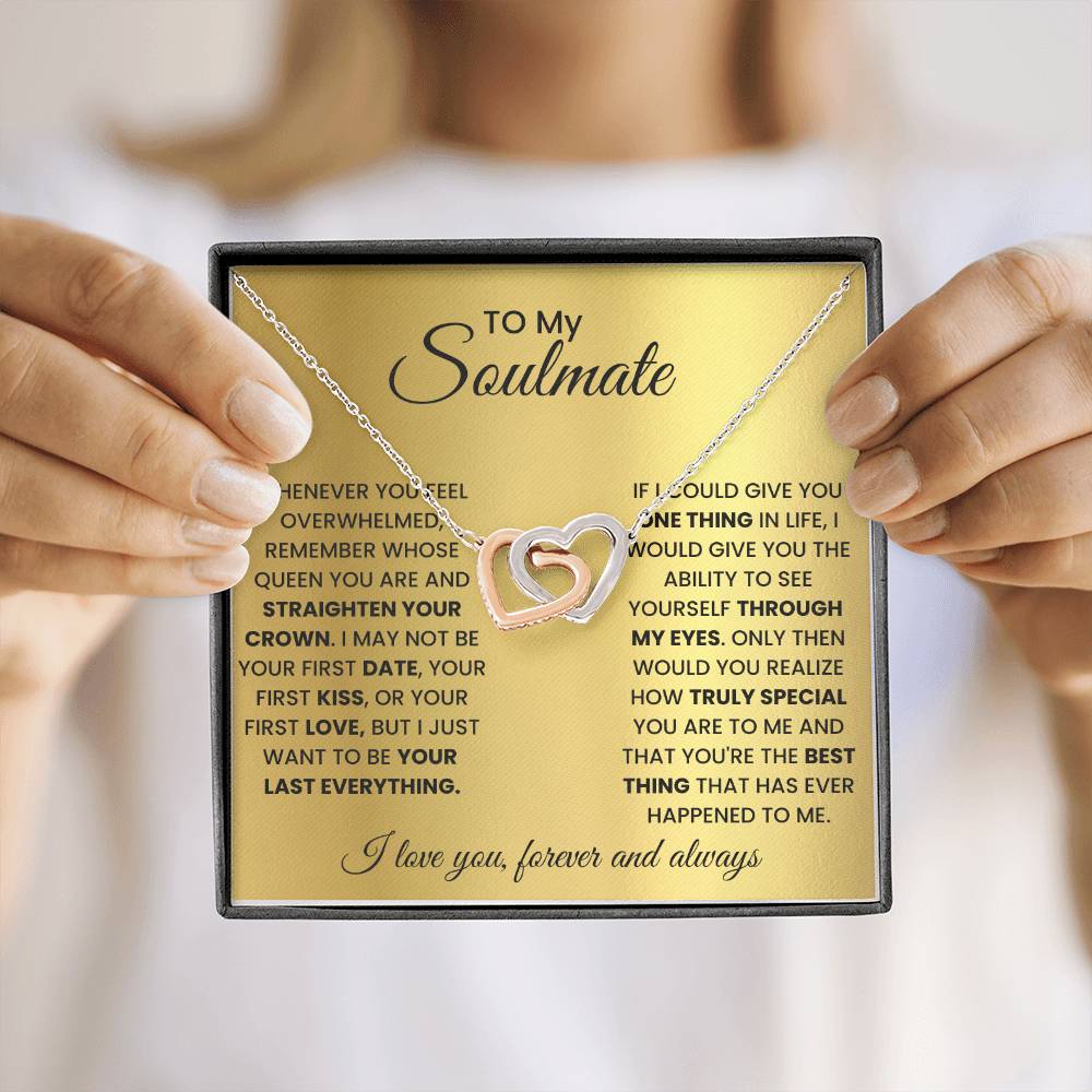 To My Soulmate - Intertwined Hearts Beautiful Gift Set - SSM2 Jewelry ShineOn Fulfillment