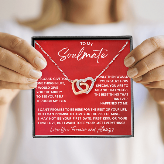 To My Soulmate - Intertwined Hearts Beautiful Gift Set - SSS4V1 Jewelry ShineOn Fulfillment