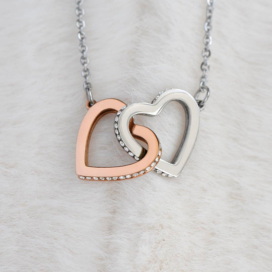 To My Soulmate - Intertwined Hearts Gift Set - SSM1 Jewelry ShineOn Fulfillment 14k White Gold Finish Standard Box
