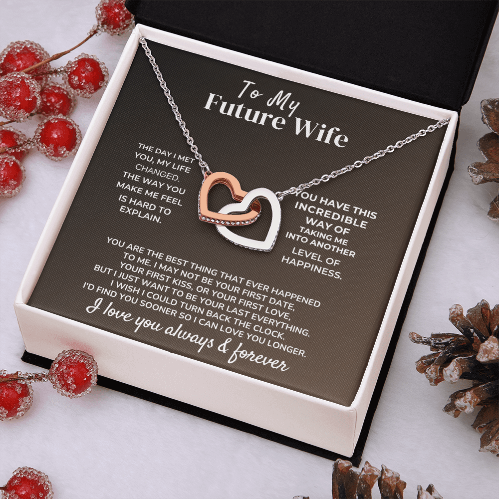 To My Future Wife - Intertwined Hearts Gift Set - SSV4 Jewelry ShineOn Fulfillment