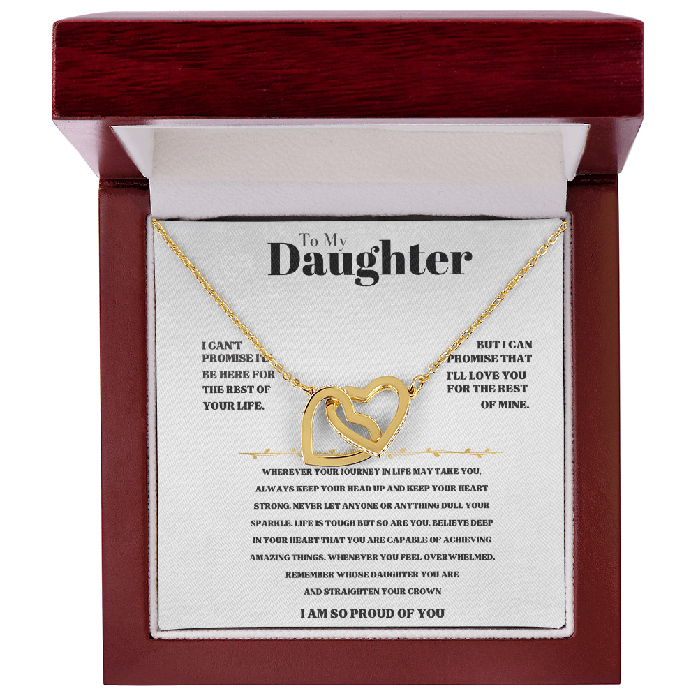 To My Daughter - Beautiful Gift Set - SS176 Jewelry ShineOn Fulfillment 18K Yellow Gold Finish Luxury Box