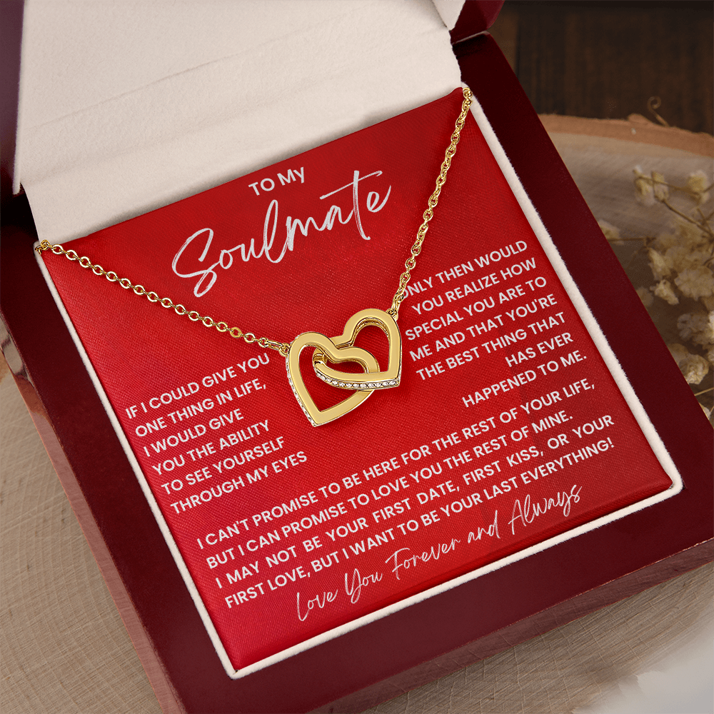To My Soulmate - Intertwined Hearts Beautiful Gift Set - SSS4V1 Jewelry ShineOn Fulfillment