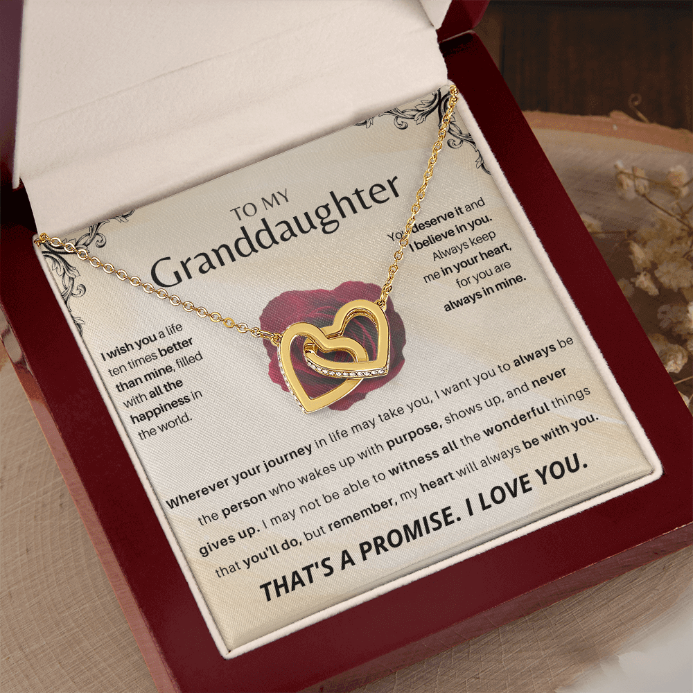 To My Granddaughter - Personalized Beautiful Gift Set - SSGD23 Jewelry ShineOn Fulfillment