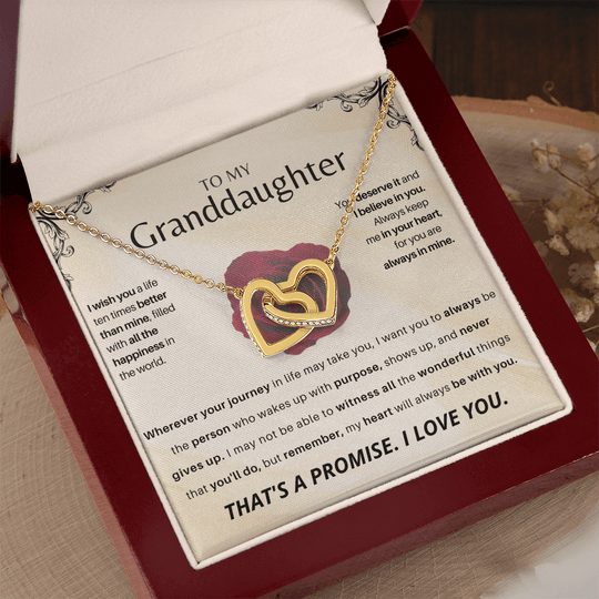 To My Granddaughter - Personalized Beautiful Gift Set - SSGD23 Jewelry ShineOn Fulfillment