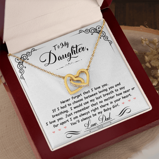 To My Daughter - Beautiful Gift Set - Last Breath - SSD31 Jewelry ShineOn Fulfillment
