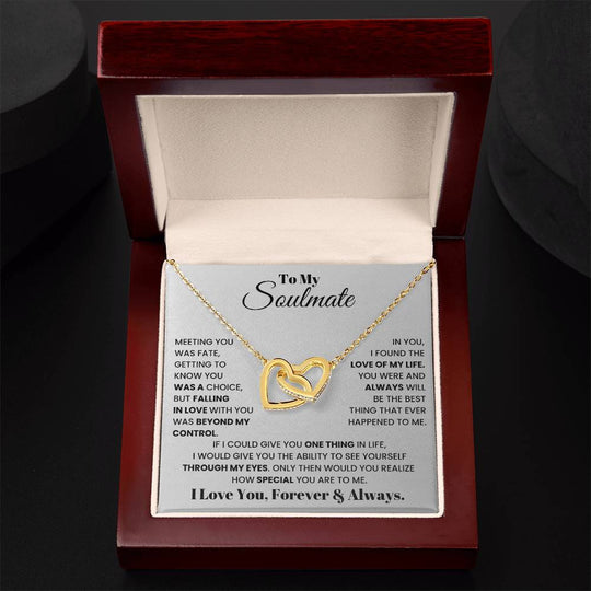 To My Soulmate - Intertwined Hearts Gift Set - SSM1 Jewelry ShineOn Fulfillment