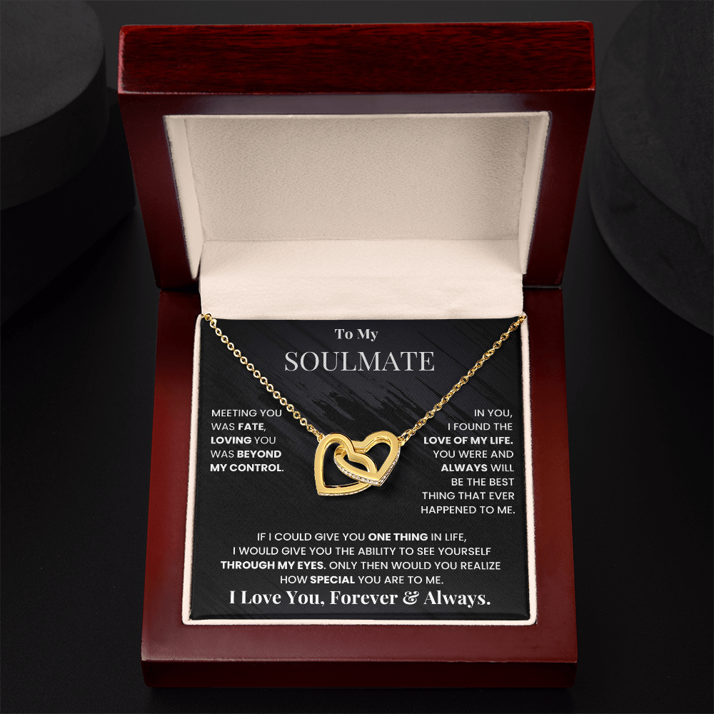 To My Soulmate - Intertwined Hearts Beautiful Gift Set - SSM3 Jewelry ShineOn Fulfillment