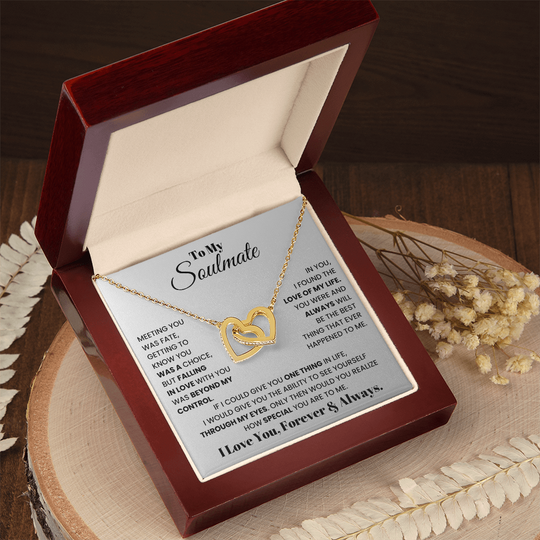 To My Soulmate - Intertwined Hearts Gift Set - SSM1 Jewelry ShineOn Fulfillment