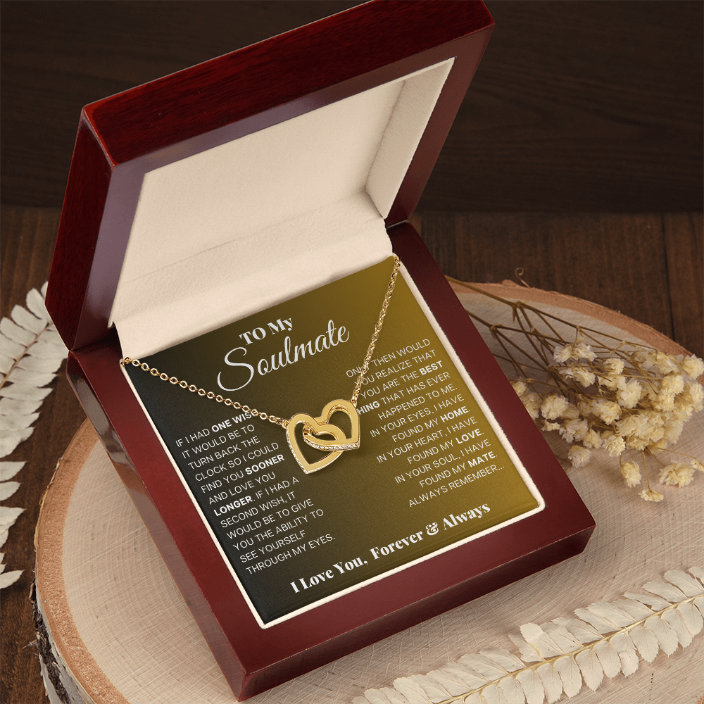 To My Soulmate - Intertwined Hearts Beautiful Gift Set - SSS5V1 Jewelry ShineOn Fulfillment