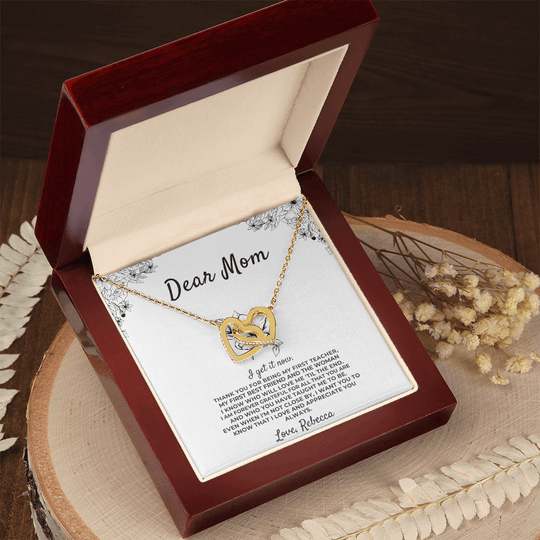 Dear Mom - I Get It Now - Personalized Sign Off - Gift Set - SS419 Jewelry ShineOn Fulfillment