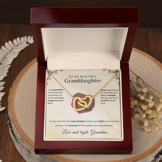 To My Granddaughter: Graduation Hearts Keepsake